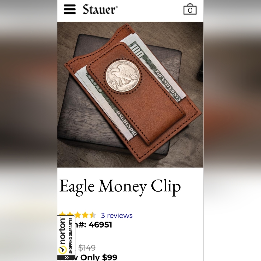 Stauer Eagle Money Clip